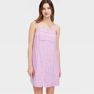 Women's Embroidered Slip Sleep Dress Lavender - Roller Rabbit x Target Small